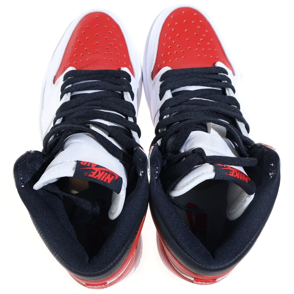 NIKE(ナイキ) AIR JORDAN 1 HIGH OG HERITAGE 555088-161 エアジョーダン1 ヘリテージ ハイカットスニーカー レッド/ホワイト US8/26cm