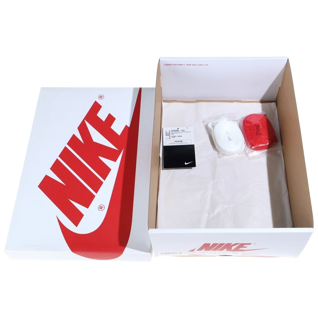 NIKE(ナイキ) AIR JORDAN 1 HIGH OG HERITAGE 555088-161 エアジョーダン1 ヘリテージ ハイカットスニーカー レッド/ホワイト US8/26cm