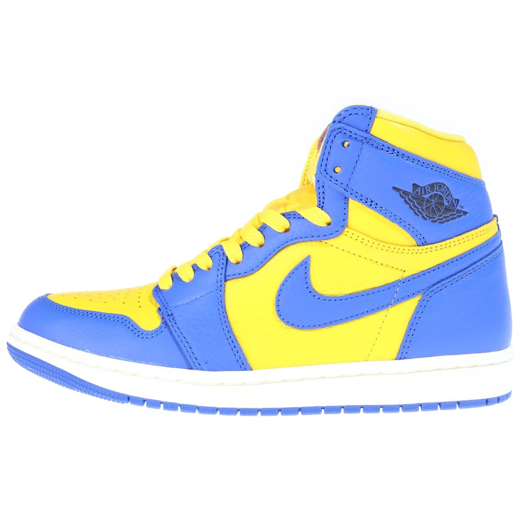 NIKE(ナイキ) WMNS AIR JORDAN 1 HIGH OG FD2596-700 ウィメンズ エアジョーダン1 ハイカットスニーカー イエロー/ブルー US9/26cm レディース