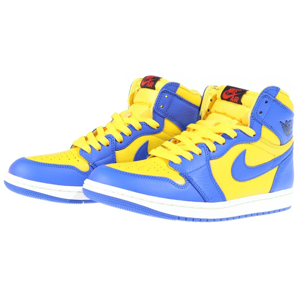 NIKE(ナイキ) WMNS AIR JORDAN 1 HIGH OG FD2596-700 ウィメンズ エアジョーダン1 ハイカットスニーカー イエロー/ブルー US9/26cm レディース