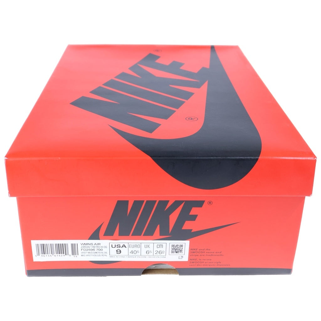 NIKE(ナイキ) WMNS AIR JORDAN 1 HIGH OG FD2596-700 ウィメンズ エアジョーダン1 ハイカットスニーカー イエロー/ブルー US9/26cm レディース
