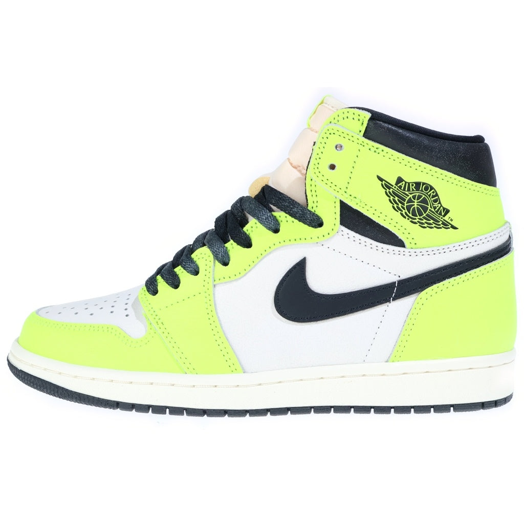 NIKE(ナイキ) AIR JORDAN 1 RETRO HIGH OG VOLT VISIONAIRE 555088-702 エアジョーダン1 レトロ ボルト ヴィジョネア ハイカットスニーカー イエロー/ホワイト US8/26cm