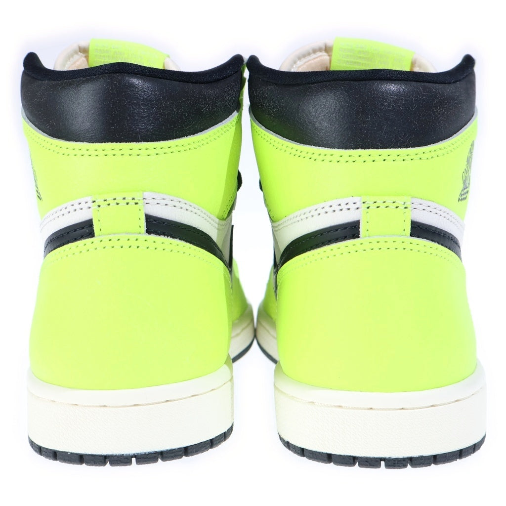 NIKE(ナイキ) AIR JORDAN 1 RETRO HIGH OG VOLT VISIONAIRE 555088-702 エアジョーダン1 レトロ ボルト ヴィジョネア ハイカットスニーカー イエロー/ホワイト US8/26cm