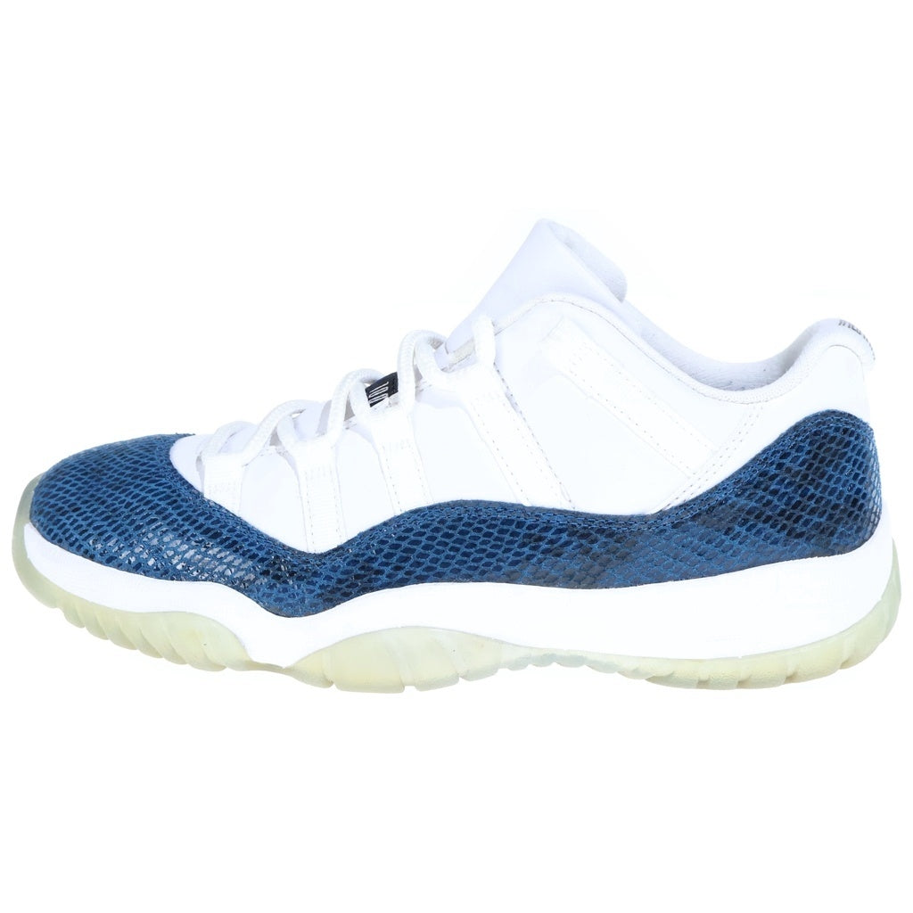 NIKE(ナイキ) AIR JORDAN 11 LOW SNAKESKIN CD6846-102 エアジョーダン11 スネークスキン ローカットスニーカー ホワイト/ブルー US8/26cm