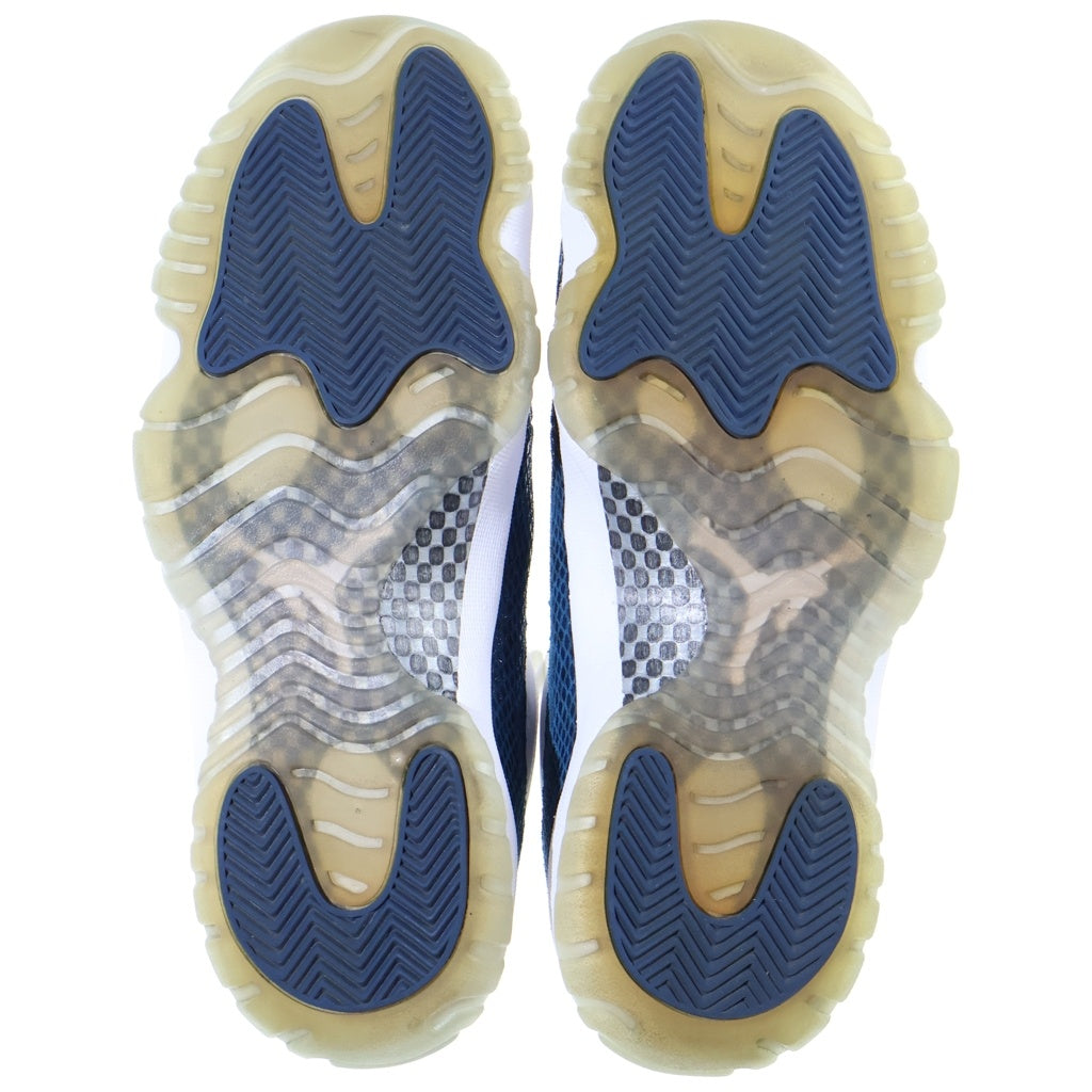NIKE(ナイキ) AIR JORDAN 11 LOW SNAKESKIN CD6846-102 エアジョーダン11 スネークスキン ローカットスニーカー ホワイト/ブルー US8/26cm