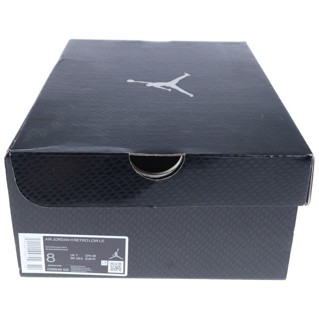 NIKE(ナイキ) AIR JORDAN 11 LOW SNAKESKIN CD6846-102 エアジョーダン11 スネークスキン ローカットスニーカー ホワイト/ブルー US8/26cm