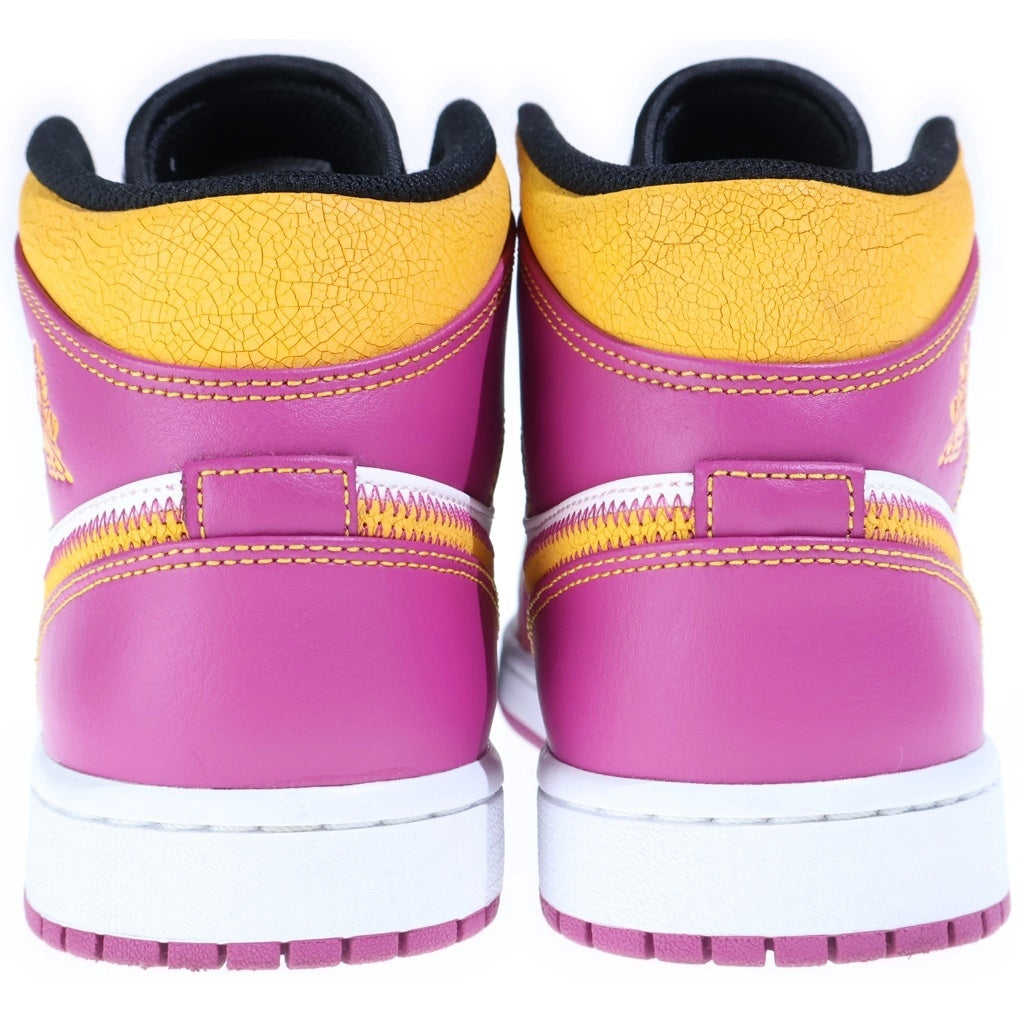 NIKE(ナイキ) AIR JORDAN 1 MID DIA DE MUERTOS DC0350-100 エアジョーダン1 ハイカットスニーカー ピンク/イエロー/ホワイト US8/26cm