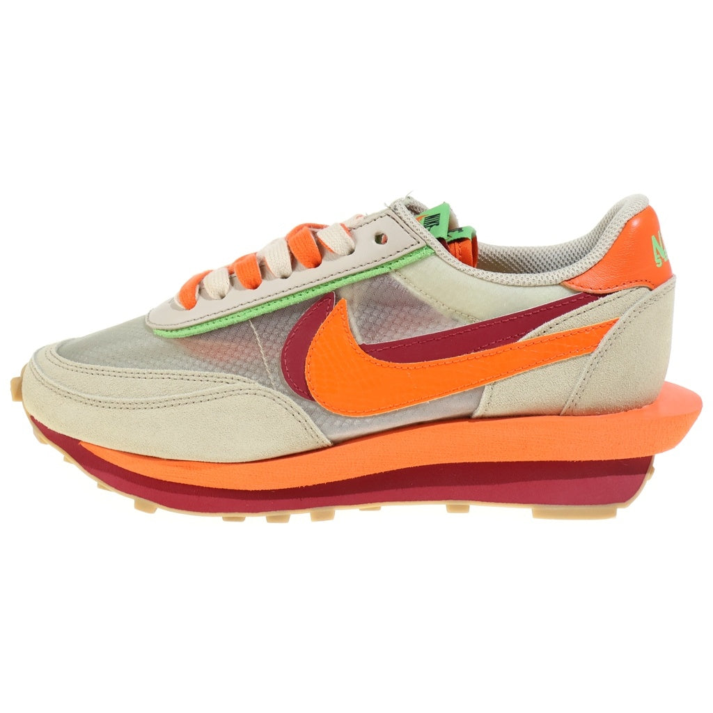 NIKE(ナイキ) ×Sacai ×CLOT WAFFLE ORANGE BLAZE DH1347-100 クロット サカイ LD ワッフル オレンジブレイズ ローカットスニーカー オレンジ/ベージュ US8/26cm