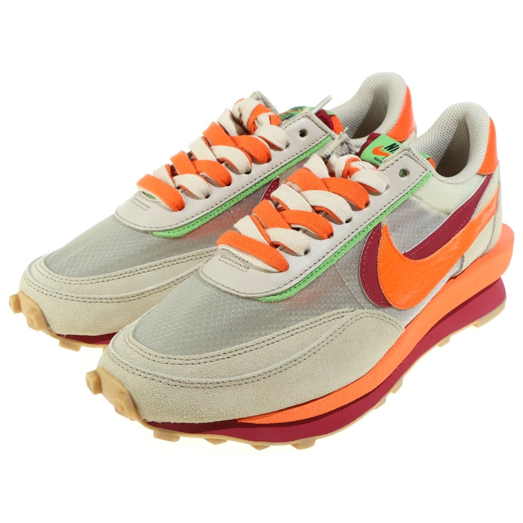 NIKE(ナイキ) ×Sacai ×CLOT WAFFLE ORANGE BLAZE DH1347-100 クロット サカイ LD ワッフル オレンジブレイズ ローカットスニーカー オレンジ/ベージュ US8/26cm