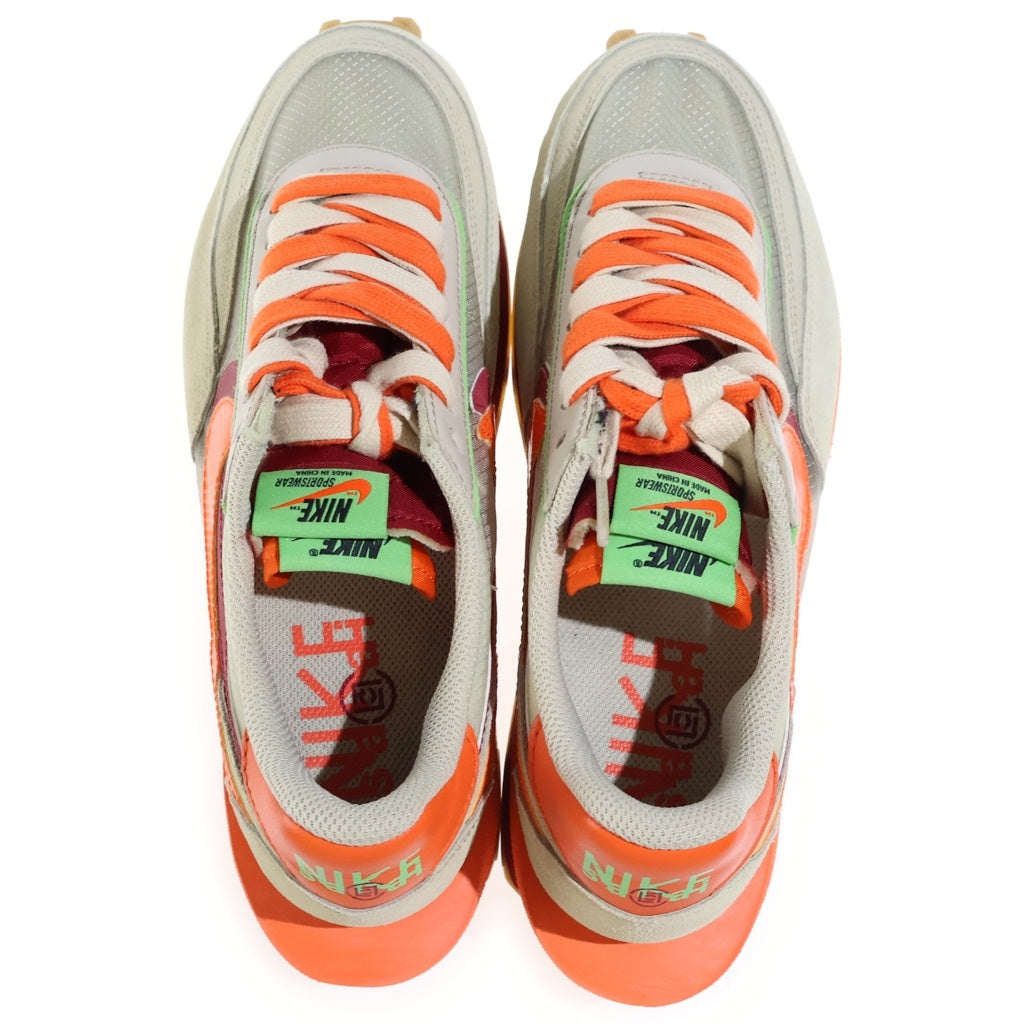 NIKE(ナイキ) ×Sacai ×CLOT WAFFLE ORANGE BLAZE DH1347-100 クロット サカイ LD ワッフル オレンジブレイズ ローカットスニーカー オレンジ/ベージュ US8/26cm