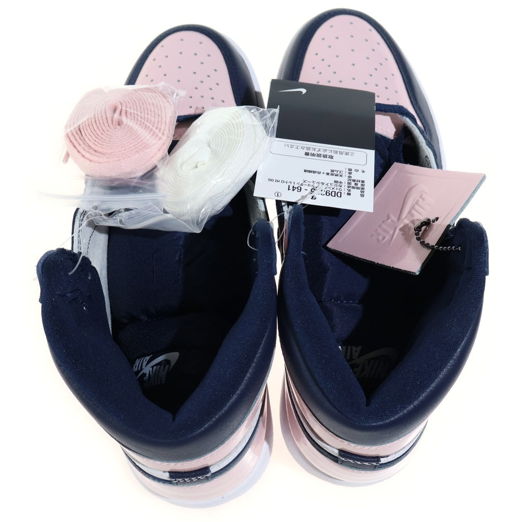 NIKE(ナイキ) WMNS AIR JORDAN 1 HIGH OG SE ATMOSPHERE ウィメンズ エアジョーダン1 アトモスフィア ハイカットスニーカー ブラック/ホワイト/ピンク US9/26cm DD9335-641 レディース