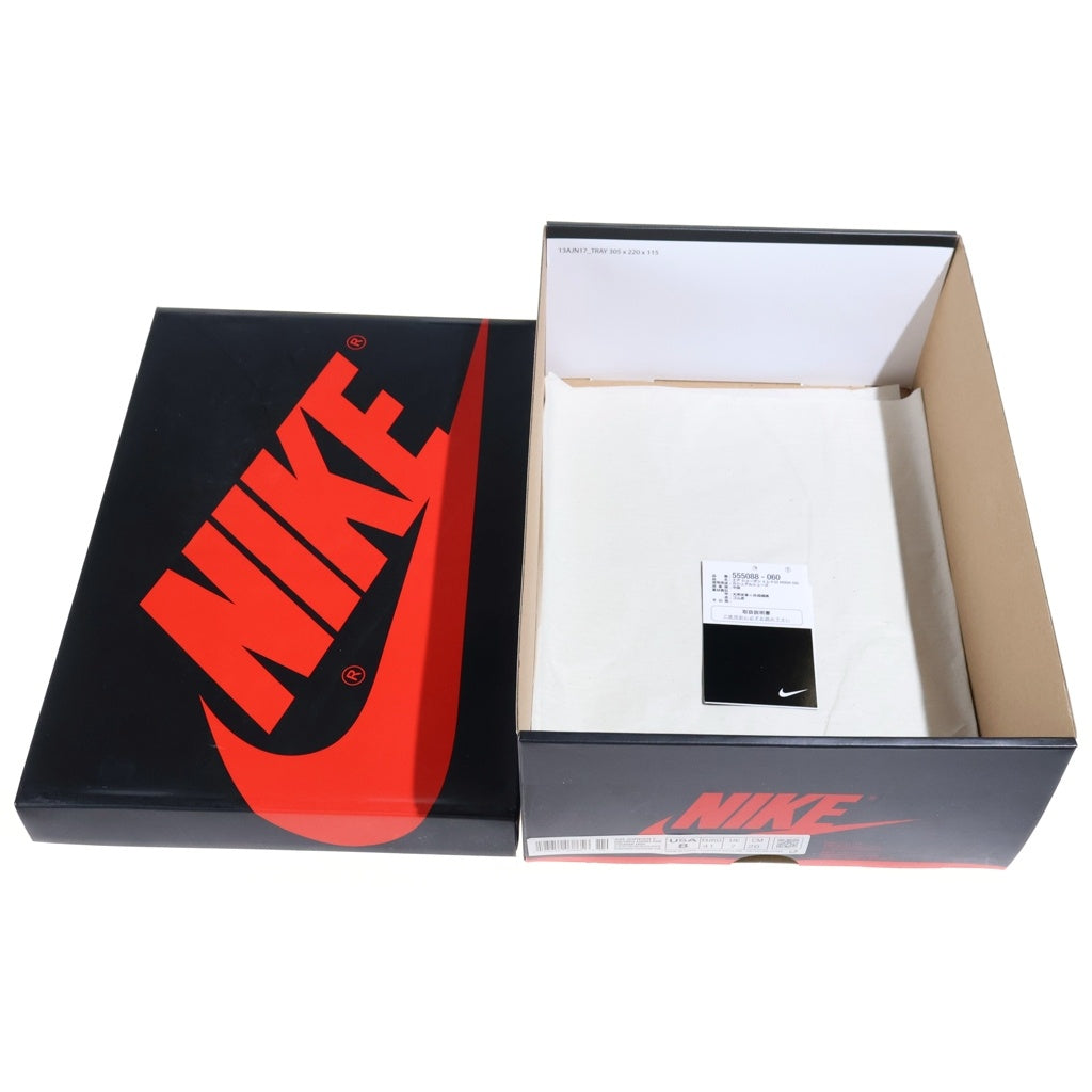 NIKE(ナイキ) AIR JORDAN 1 RETRO HIGH OG 555088-060 エアジョーダン1 レトロ ハイカットスニーカー ブラック US8/26cm