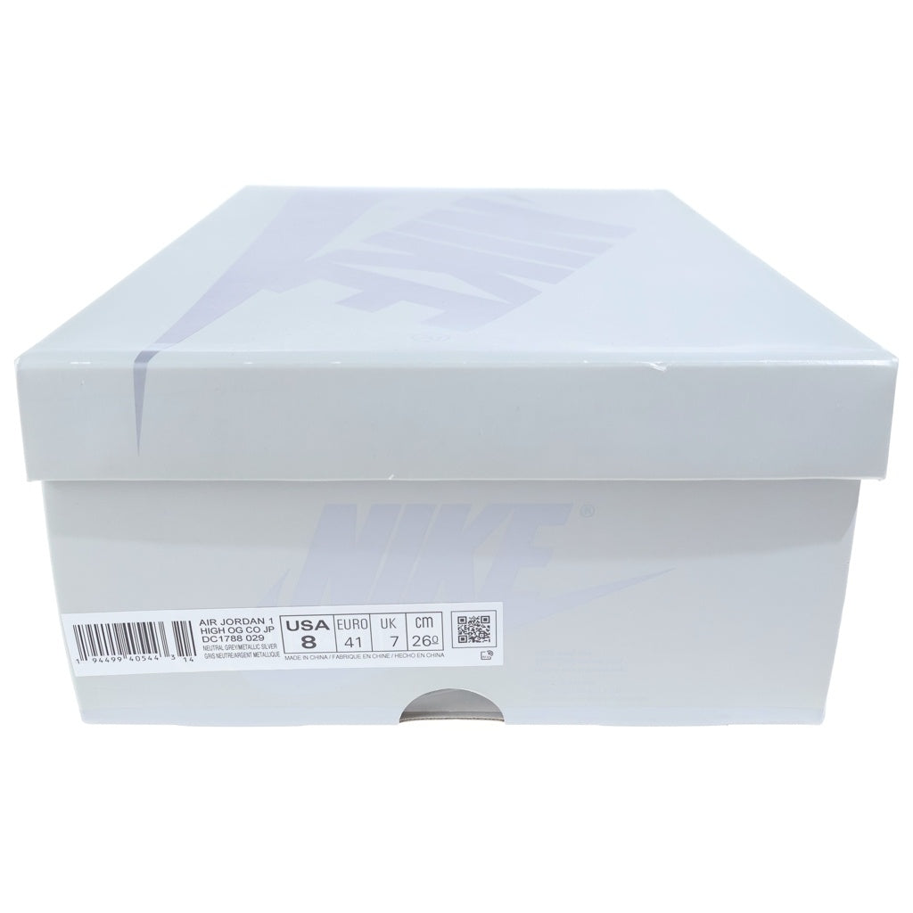 NIKE(ナイキ) AIR JORDAN 1 RETRO HIGH OG CO.JP/TOKYO DC1788-029 エアジョーダン1 トウキョウ ハイカットスニーカー シルバー US8/26cm
