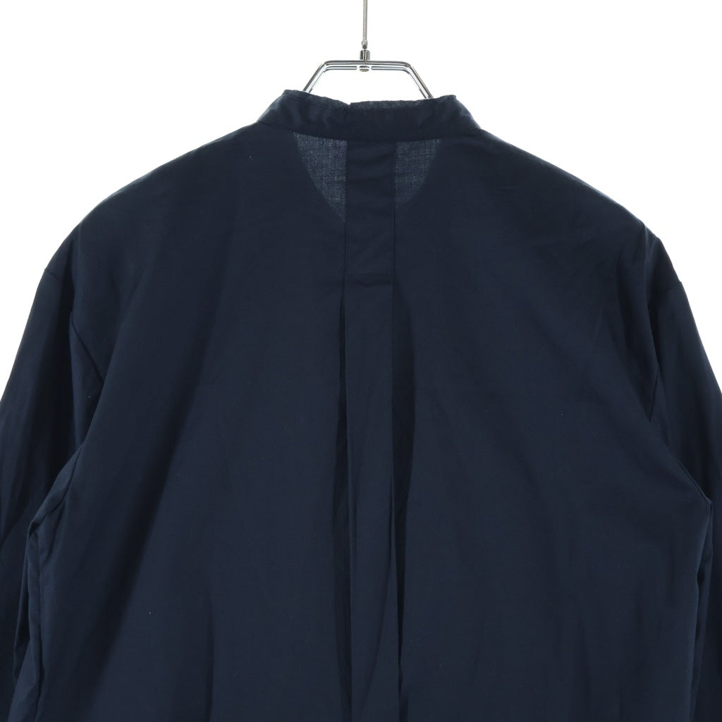 JIL SANDER(ジルサンダー) ボタンアップ ノーカラー 長袖ワンピース ドレス コットン ブラック JDW425AJW02211 レディース