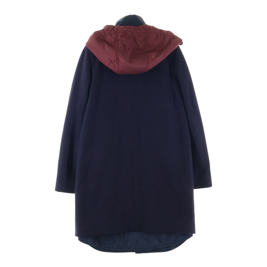 JIL SANDER NAVY(ジルサンダーネイビー) 15AW ナイロンドッキング ウールジップコート フード付き ネイビー CMJWHA0015 レディース