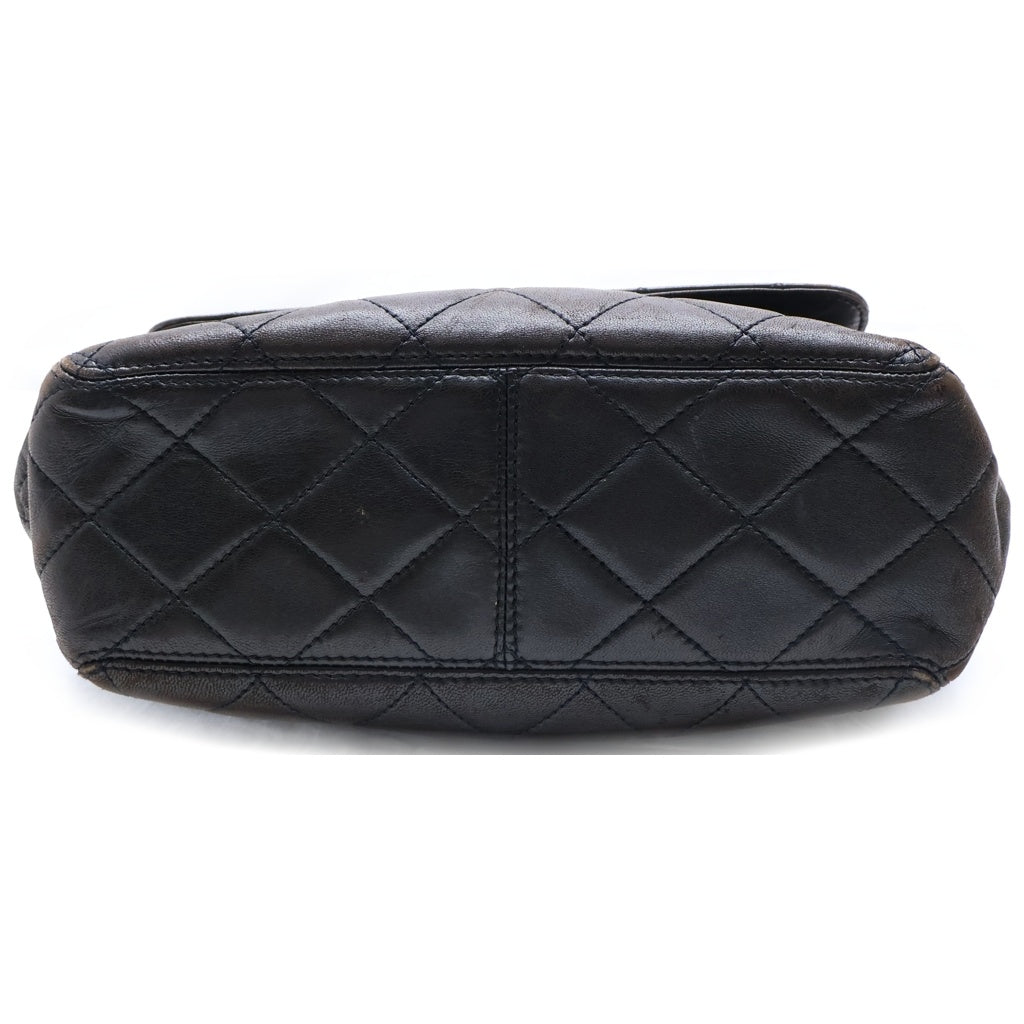 CHANEL(シャネル) マトラッセ ワンショルダーバッグ ブラウン ラムスキン 4番台 ゴールド金具 レディース