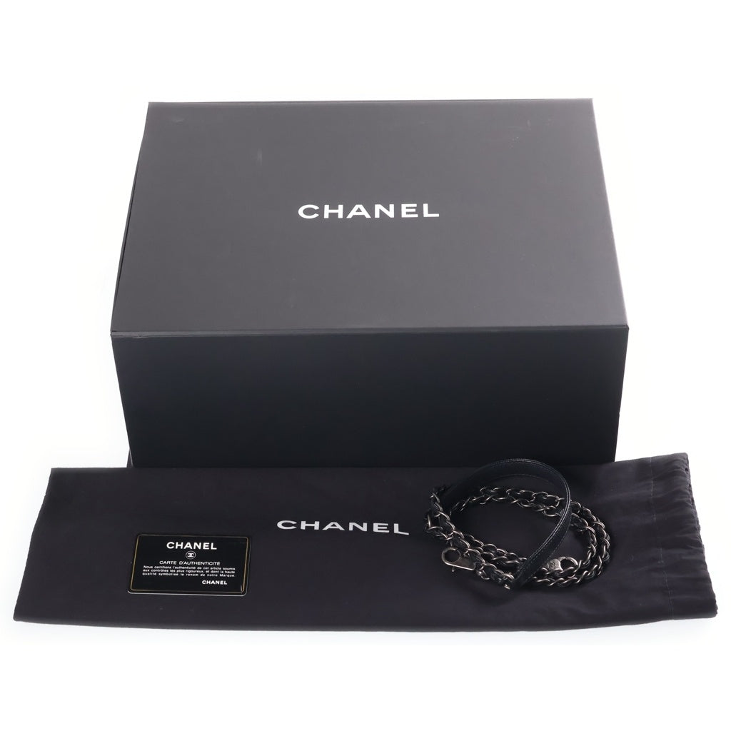 CHANEL(シャネル) マトラッセ ココハンドル チェーンショルダー 2way ハンドバッグ シルバー金具 キャビアスキン ブラック A92992 レディース
