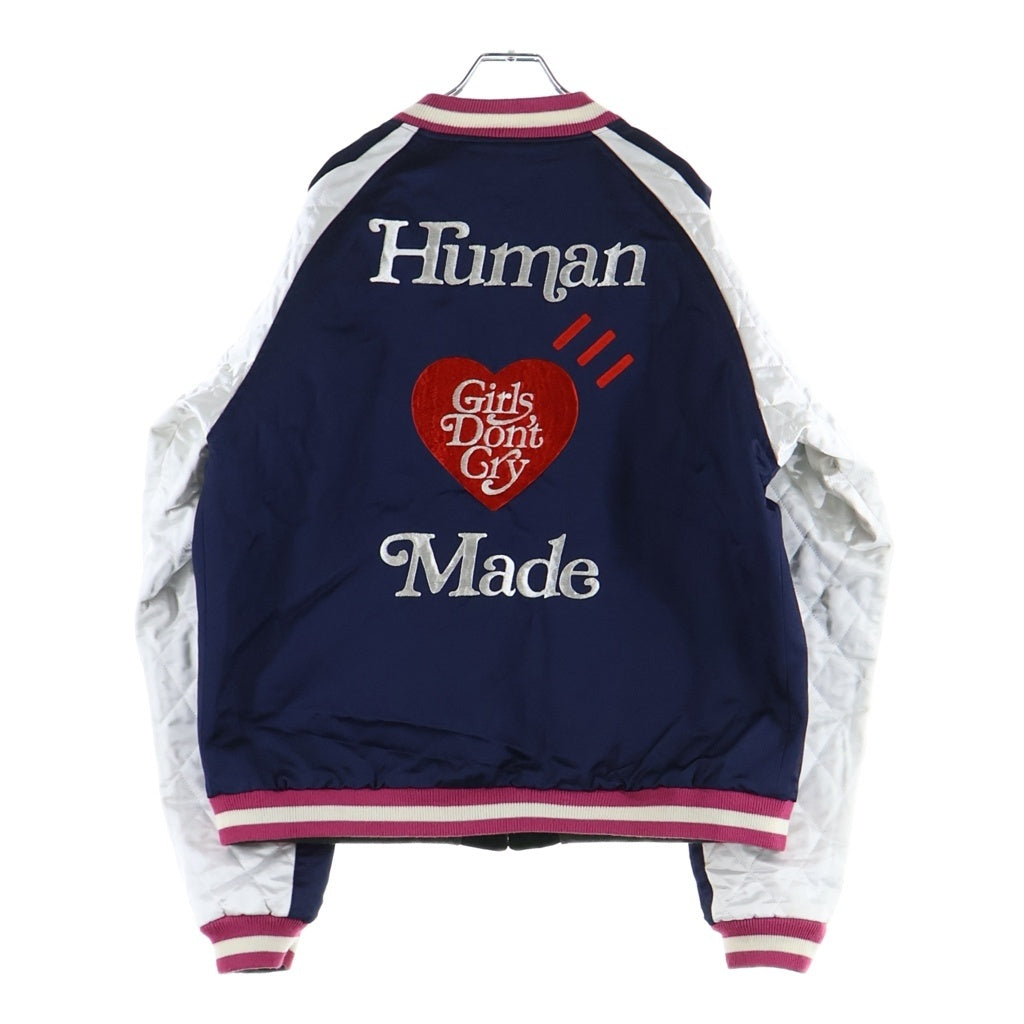 HUMAN MADE(ヒューマンメイド) 22SS ×VERDY VICK YOKOSUKA JACKET ヴェルディ ヨコスカ リバーシブル スーベニアジャケット スカジャン ブルゾン ネイビー