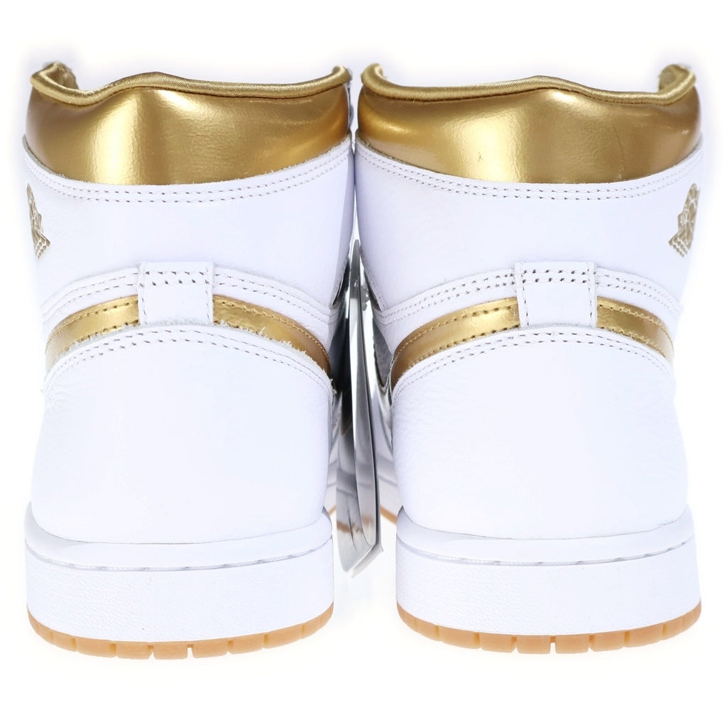 NIKE(ナイキ) WMNS AIR JORDAN 1 RETRO HIGH OG FD2596-107 ウィメンズ エアジョーダン1 レトロ ハイカットスニーカー ホワイト/ゴールド US10/27cm