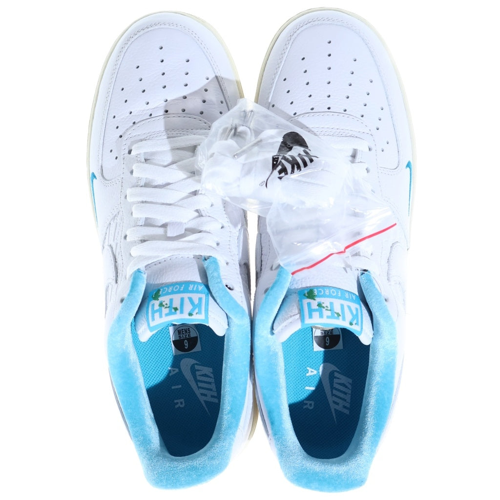 NIKE(ナイキ) ×KITH AIR FORCE 1 LOW HAWAII DC9555-100 キス エアフォース1 ハワイ ローカットスニーカー ホワイト/ブルー US9/27cm