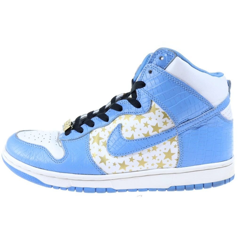 NIKE SB(ナイキエスビー) 【観賞用2003年製】×SUPREME DUNK HIGH PRO SB 307385-141 シュプリーム ダンク プロ ハイカットスニーカー ブルー/ホワイト US9.5/27.5cm
