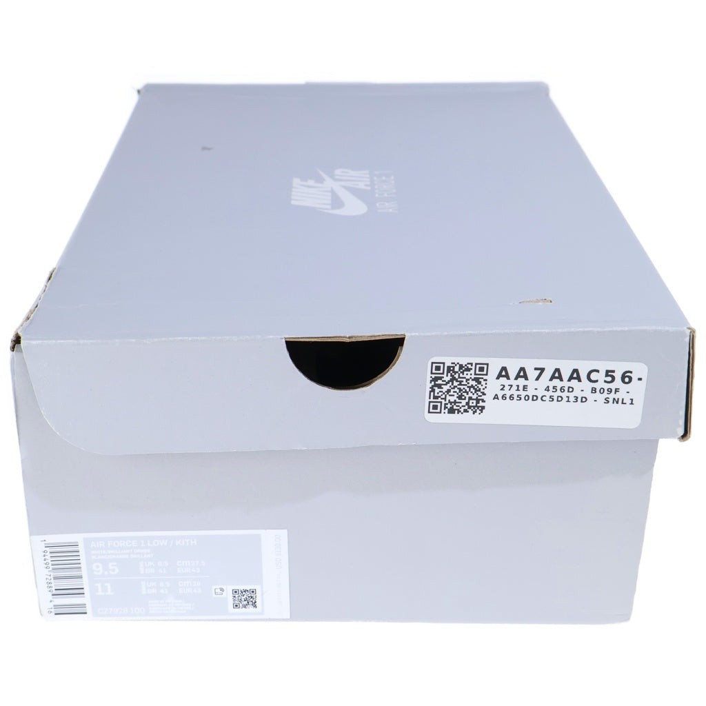 NIKE(ナイキ) ×KITH AIR FORCE 1 LOW CZ7928-100 キス エアフォース1 ローカットスニーカー ホワイト US9.5/27.5cm