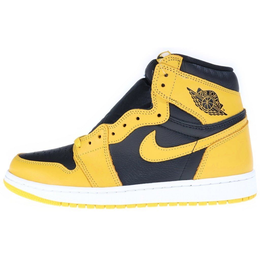 NIKE(ナイキ) AIR JORDAN 1 HIGH OG POLLEN 555088-701 エアジョーダン1 パラン ハイカットスニーカー イエロー/ブラック US9.5/27.5cm