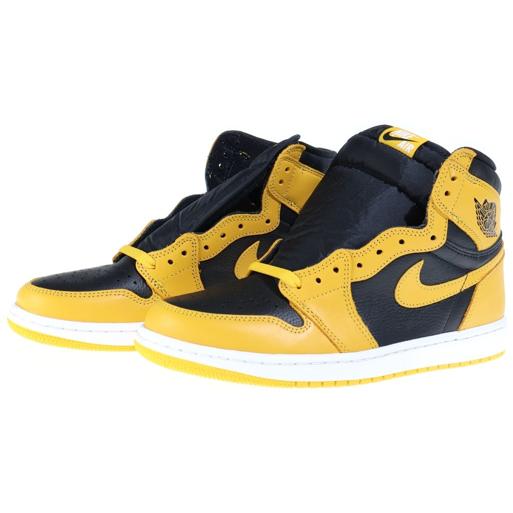 NIKE(ナイキ) AIR JORDAN 1 HIGH OG POLLEN 555088-701 エアジョーダン1 パラン ハイカットスニーカー イエロー/ブラック US9.5/27.5cm