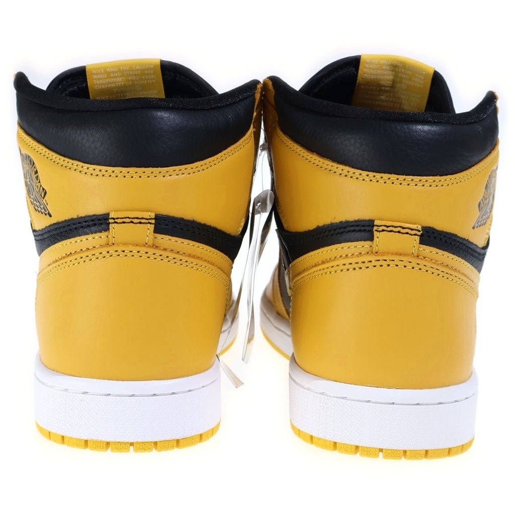 NIKE(ナイキ) AIR JORDAN 1 HIGH OG POLLEN 555088-701 エアジョーダン1 パラン ハイカットスニーカー イエロー/ブラック US9.5/27.5cm