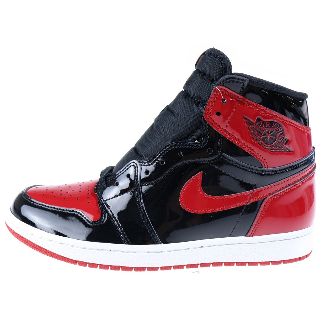 NIKE(ナイキ) AIR JORDAN 1 HIGH OG PATENT BRED 555088-063 エアジョーダン1 パテントブレッド レッド/ブラック US9.5/27.5cm