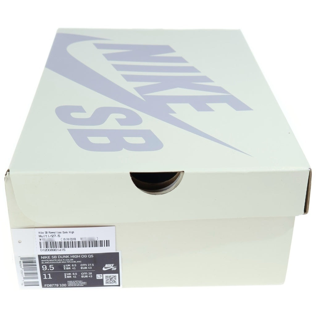 NIKE SB(ナイキエスビー) ×Supreme DUNK HIGH RAMMELLZEE FD8779-100 シュプリーム ダンク ラメルジー マルチ US9.5/27.5cm