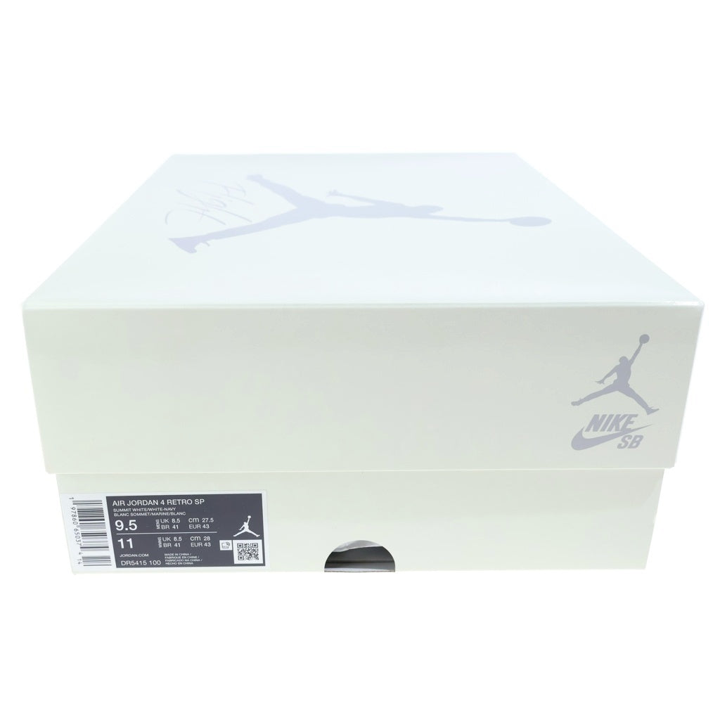 NIKE SB(ナイキエスビー) AIR JORDAN 4 RETRO SP DR5415-100 エアジョーダン4 レトロ ハイカットスニーカー ホワイト US9.5/27.5cm