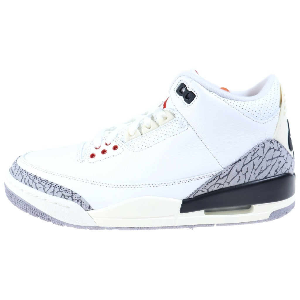 NIKE(ナイキ) AIR JORDAN 3 RETRO DN3707-100 エアジョーダン3 レトロ ハイカットスニーカー ホワイト US9.5/27.5cm