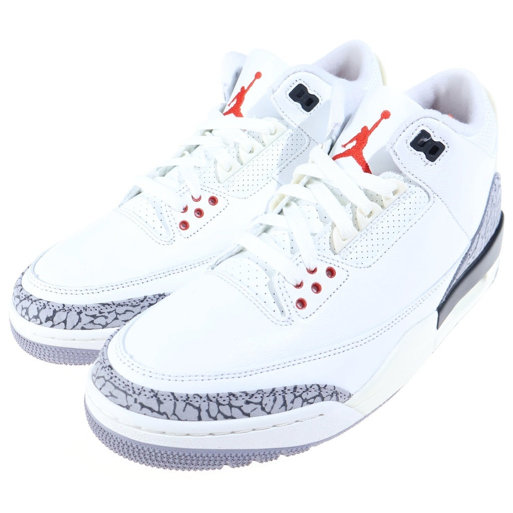 NIKE(ナイキ) AIR JORDAN 3 RETRO DN3707-100 エアジョーダン3 レトロ ハイカットスニーカー ホワイト US9.5/27.5cm