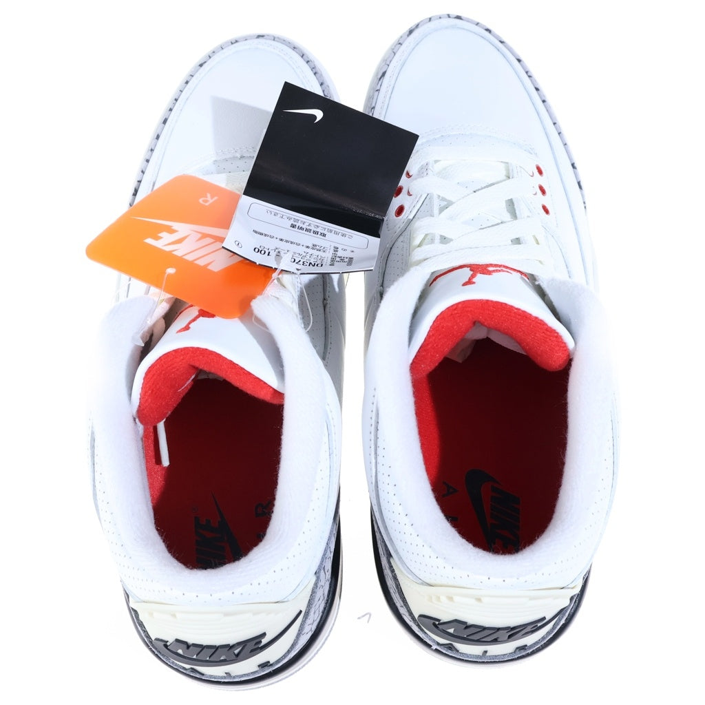 NIKE(ナイキ) AIR JORDAN 3 RETRO DN3707-100 エアジョーダン3 レトロ ハイカットスニーカー ホワイト US9.5/27.5cm