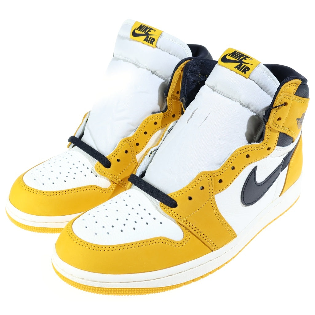 NIKE(ナイキ) AIR JORDAN 1 RETRO HIGH OG DZ5485-701 エアジョーダン1 レトロ ハイカットスニーカー イエロー/ホワイト US9.5/27.5cm