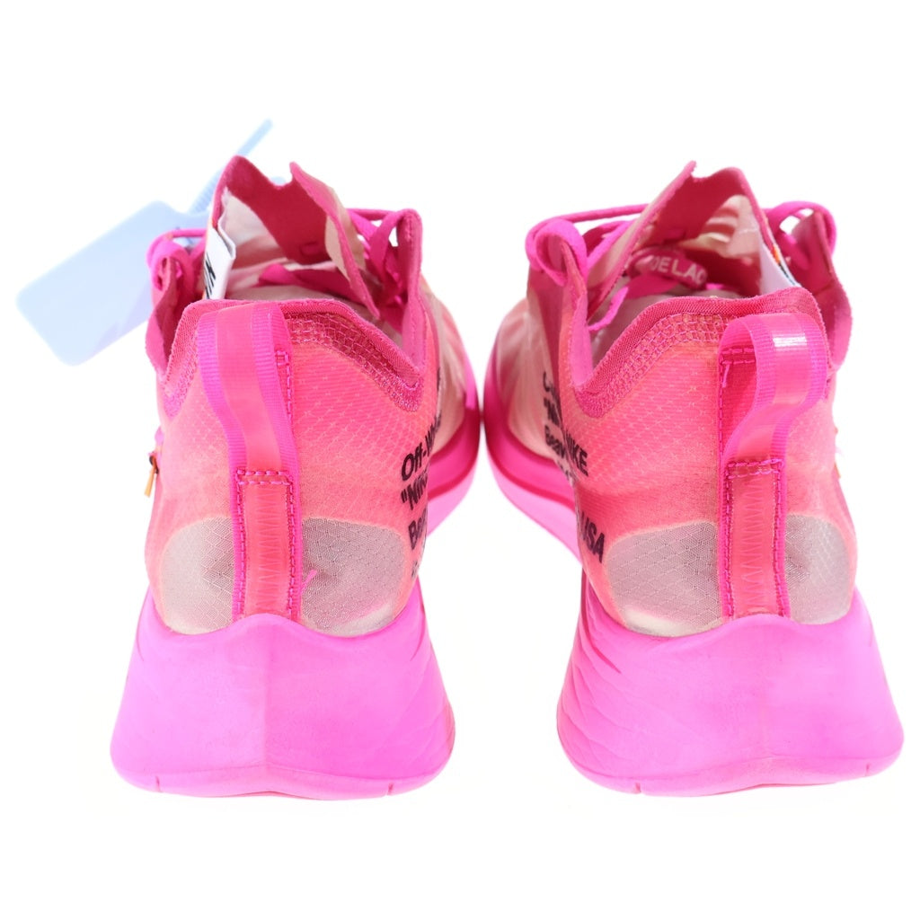 NIKE(ナイキ) ×OFF-WHITE THE 10 ZOOM FLY オフホワイトコラボ ザテン ズームフライ ローカットスニーカー ピンク US10.5/28.5cm AJ4588-600