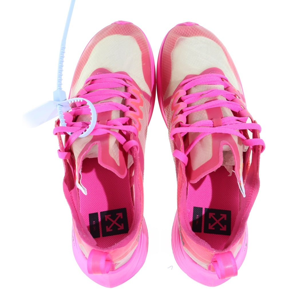 NIKE(ナイキ) ×OFF-WHITE THE 10 ZOOM FLY オフホワイトコラボ ザテン ズームフライ ローカットスニーカー ピンク US10.5/28.5cm AJ4588-600