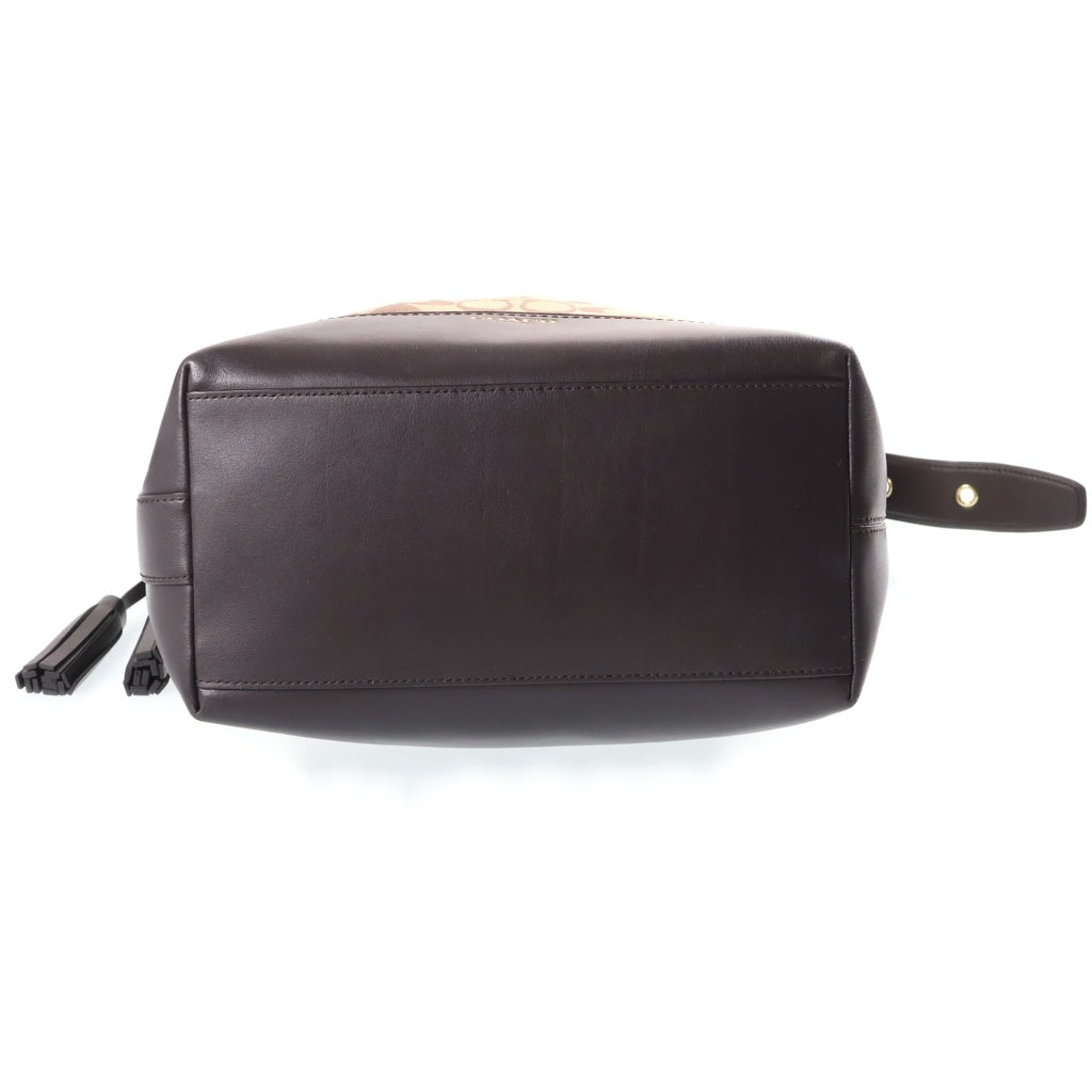 COACH(コーチ) シグネチャーショルダーバッグ ブラウン レディース