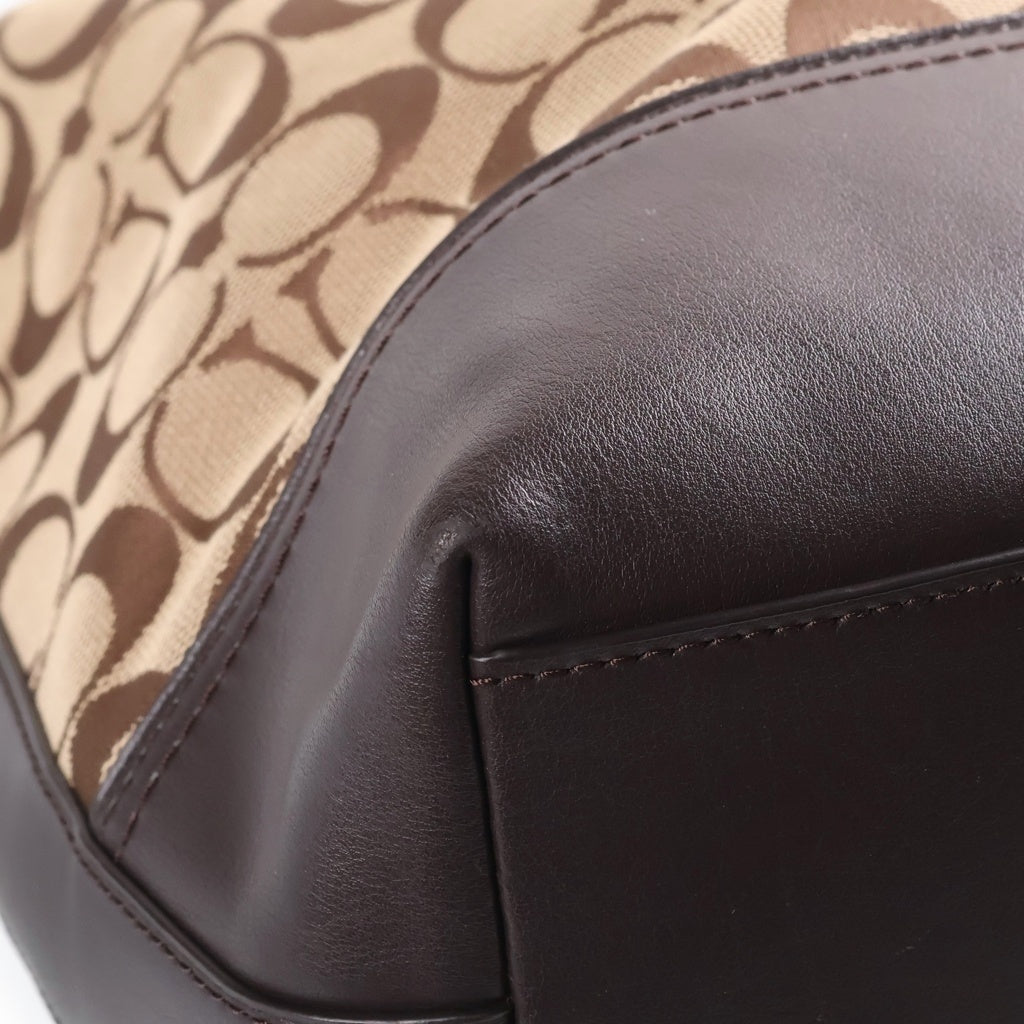 COACH(コーチ) シグネチャーショルダーバッグ ブラウン レディース