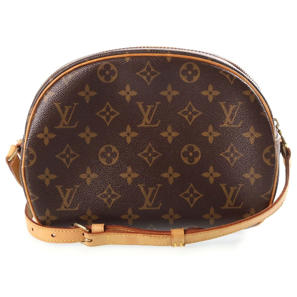LOUIS VUITTON(ルイヴィトン) モノグラム ブロワ ショルダーバッグ ブラウン レザー×PVC M51221 ゴールド金具 レディース