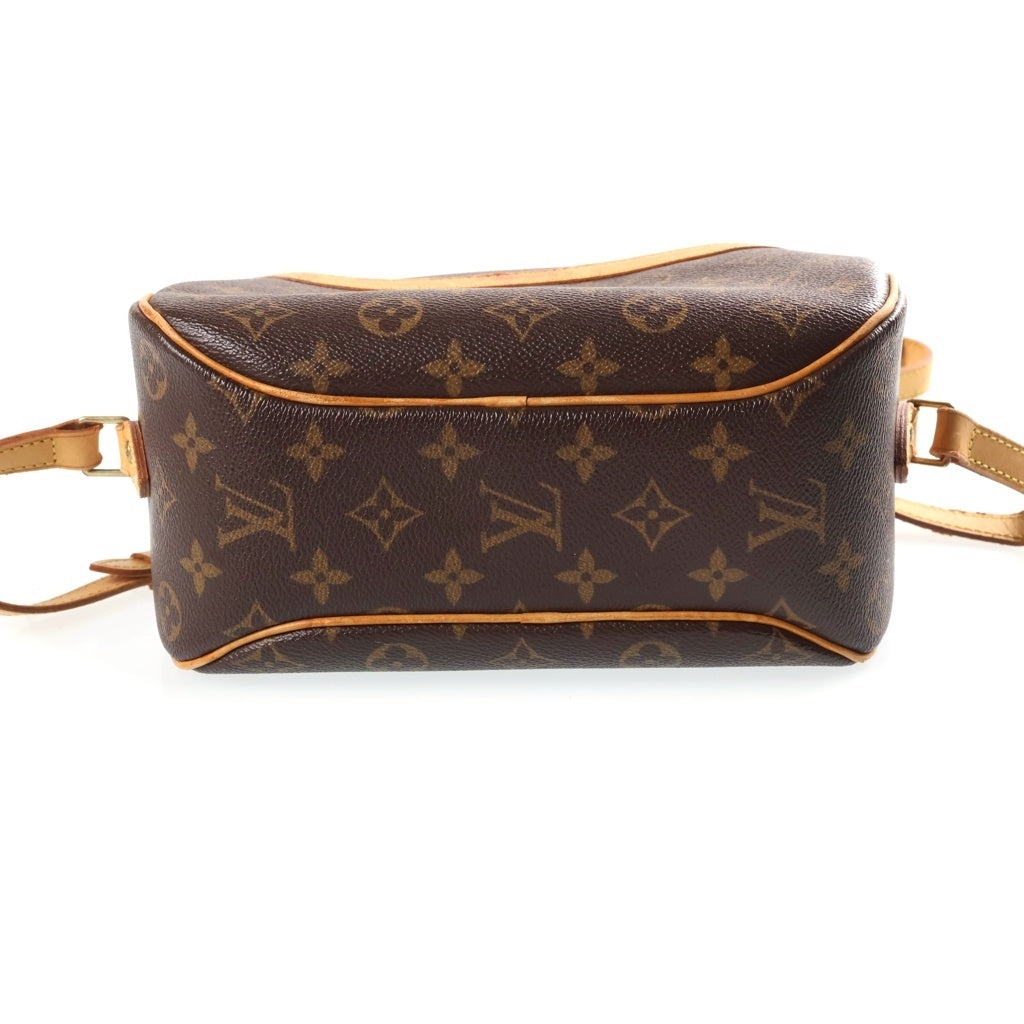LOUIS VUITTON(ルイヴィトン) モノグラム ブロワ ショルダーバッグ ブラウン レザー×PVC M51221 ゴールド金具 レディース