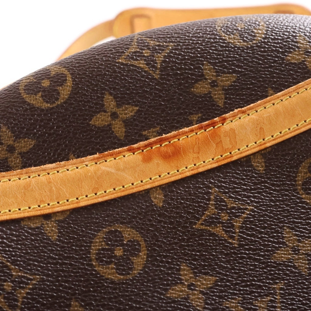 LOUIS VUITTON(ルイヴィトン) モノグラム ブロワ ショルダーバッグ ブラウン レザー×PVC M51221 ゴールド金具 レディース