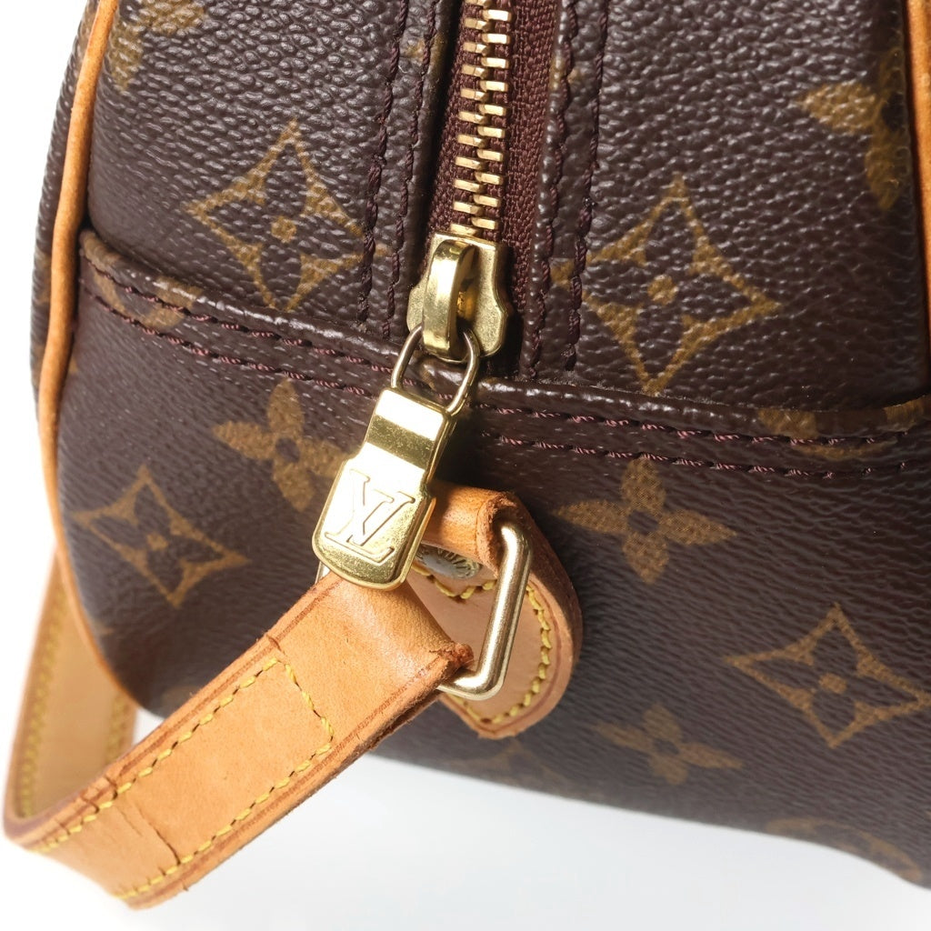 LOUIS VUITTON(ルイヴィトン) モノグラム ブロワ ショルダーバッグ ブラウン レザー×PVC M51221 ゴールド金具 レディース