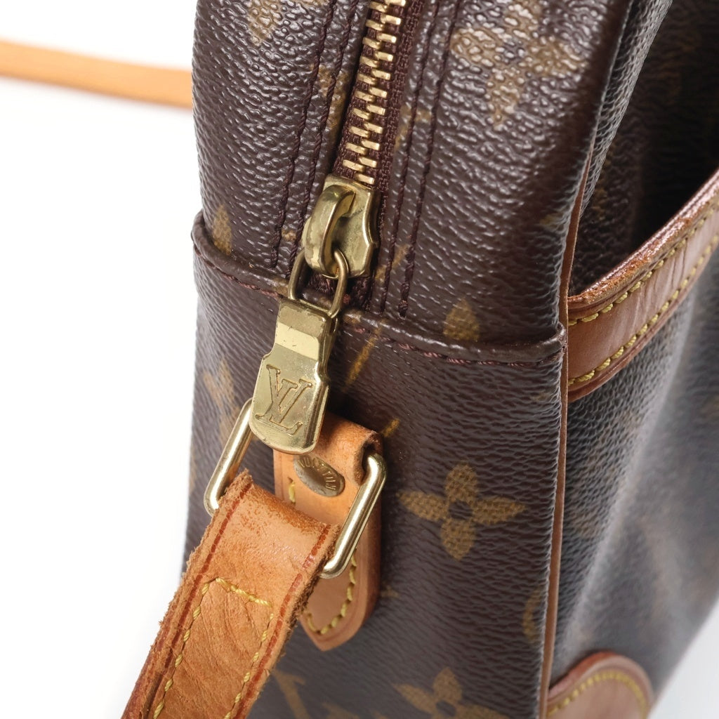 LOUIS VUITTON(ルイヴィトン) モノグラム トロカデロ23 ショルダーバッグ ブラウン レザー×PVC M51276 ゴールド金具 レディース