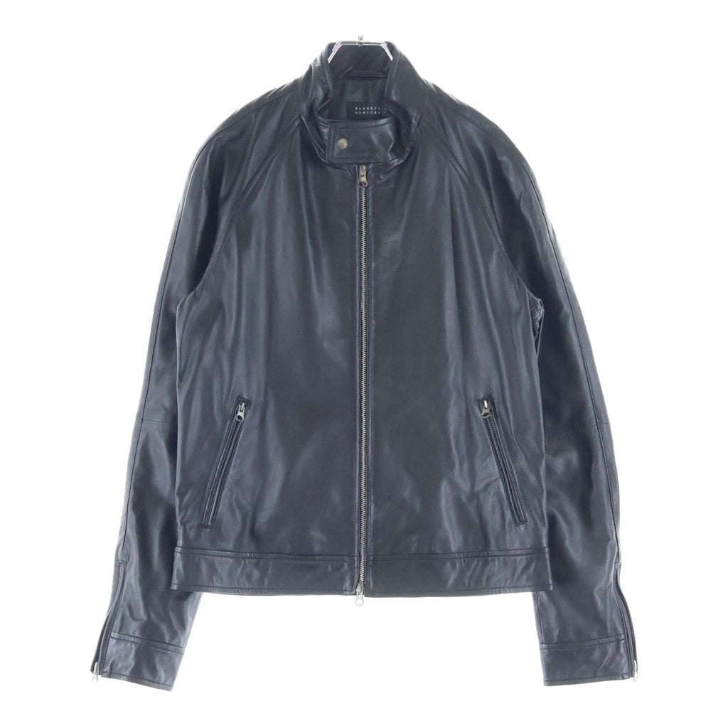 BARNEYS NEWYORK(バーニーズ ニューヨーク) シープレザー シングルライダースジャケット ブラック 2055499