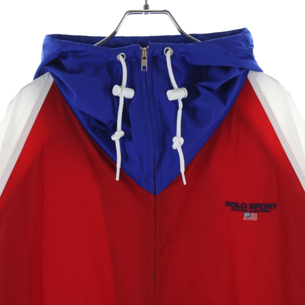 POLO SPORT RALPH LAUREN(ポロスポーツラルフローレン) Nylon Zip Jacket ナイロン ジップアップジャケット ホワイト/レッド/ブルー 0200015460