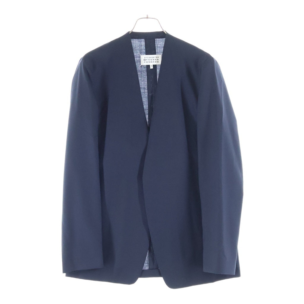 Maison Margiela(メゾンマルジェラ) 18SS ノーカラージャケット ネイビー S50BN0336