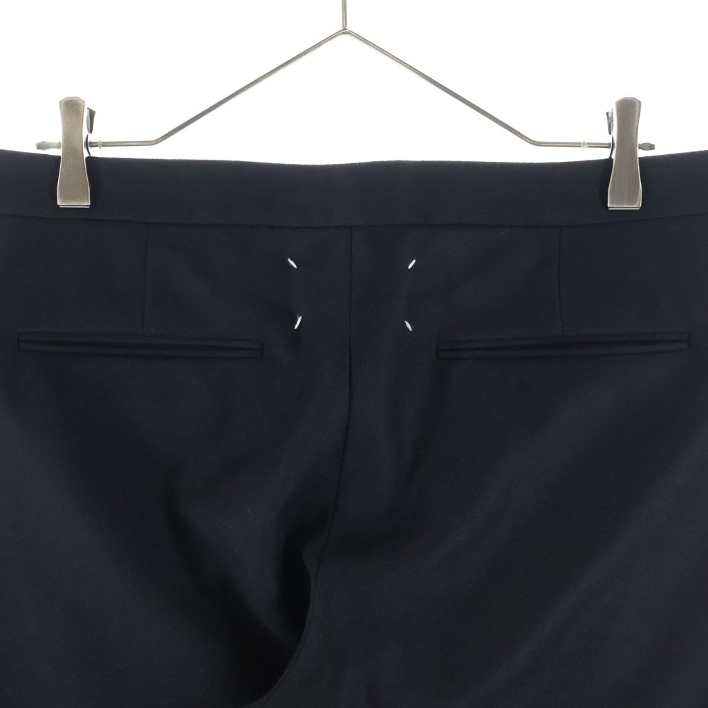 Maison Margiela(メゾンマルジェラ) 17AW ウール ドローコード スラックスパンツ ブラック S50KA0388