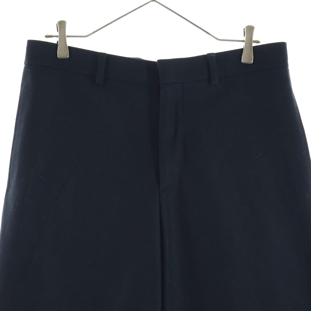 HERMES(エルメス) 20AW カシミア混 Nagoya ウール ワイドスラックスパンツ ブラック